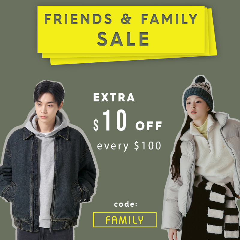 Friends & Family Sale! Extra $10 Off Every $100