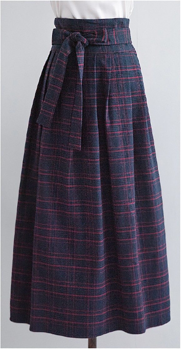 S Hanbok Hanbok Skirt (W-S12-LO-NAV) | Modern Hanbok for Women | KOODING