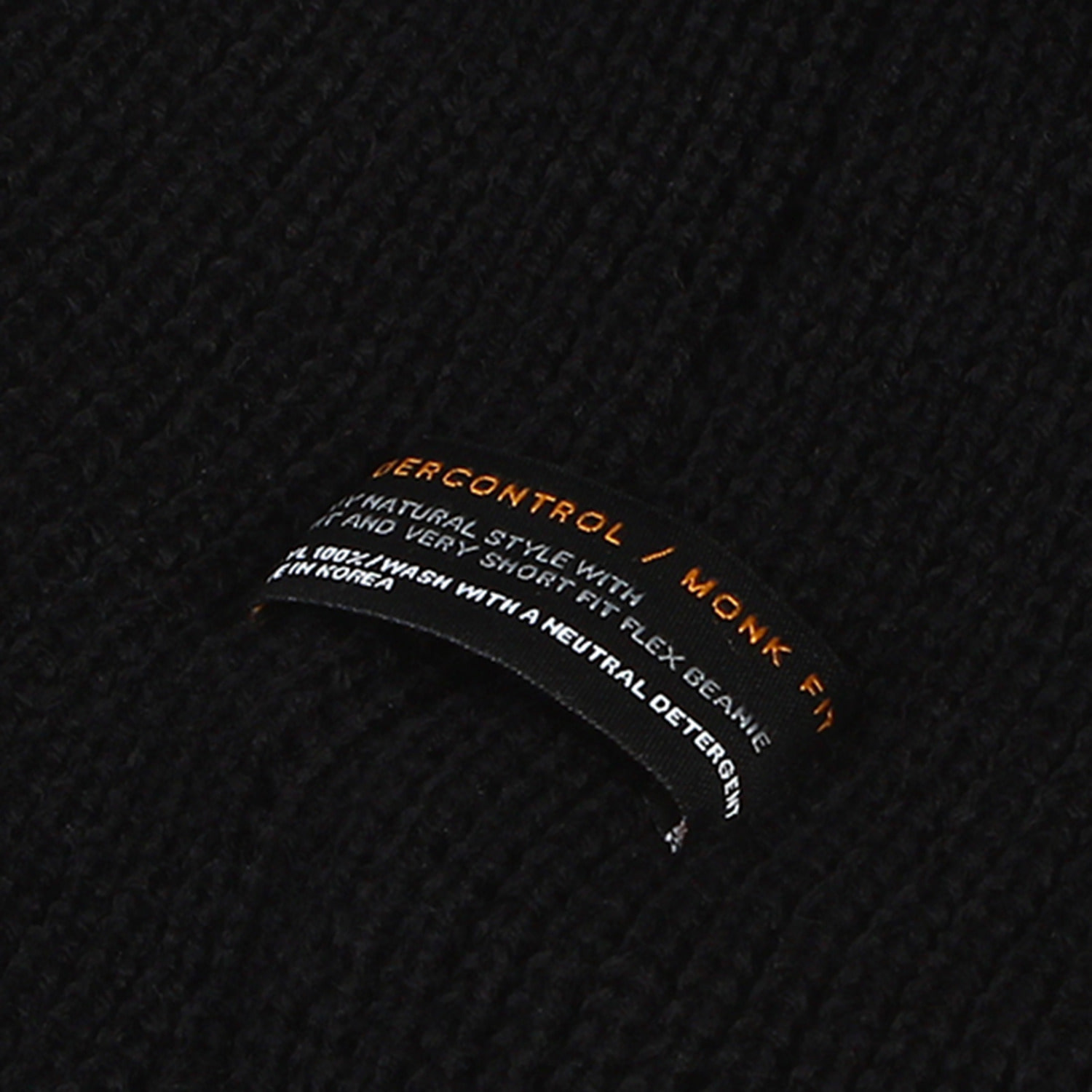 UNDERCONTROL Beanie Monk Fit Black | Hats for Men | KOODING