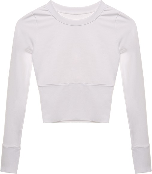 Deviwear Edge Crop Tee Shirt White | Tops for Women | KOODING