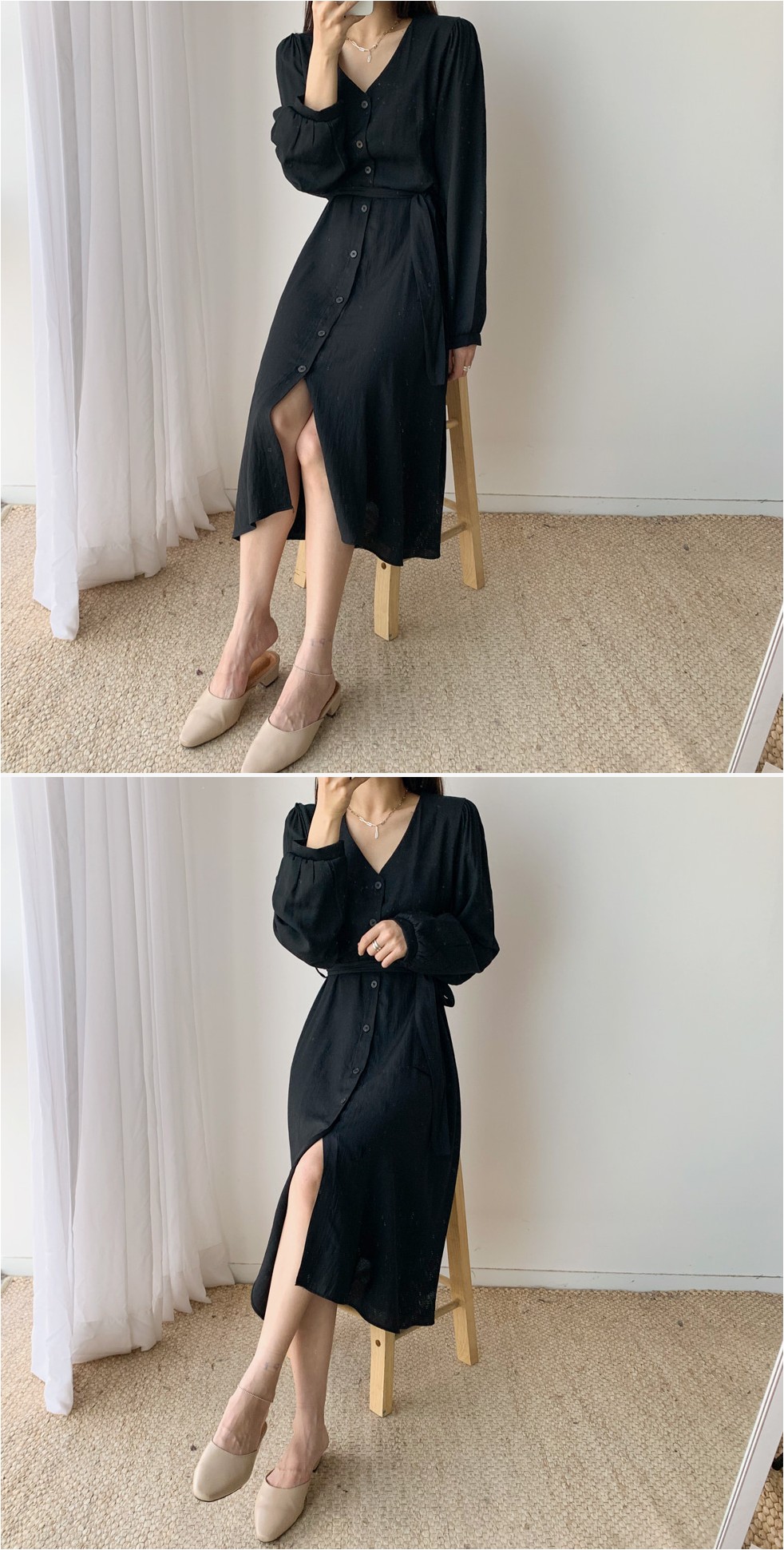 Envy Look Potential Long Sleeve Dress | Shirt Dresses for Women | KOODING