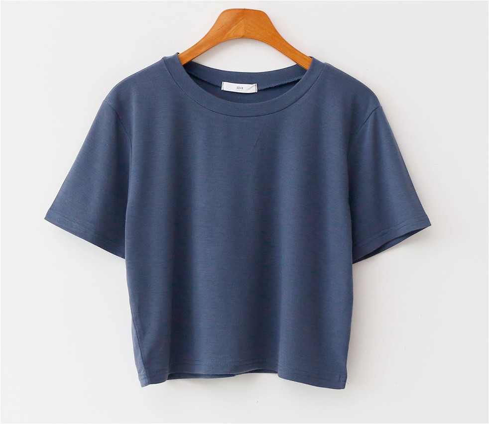 Envy Look Basic Crop Tee Shirt | Cropped for Women | KOODING