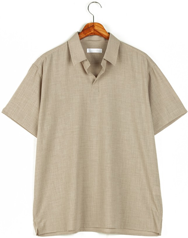 STYLEMAN Half Open Linen Shirt | Casual Shirts for Men | KOODING