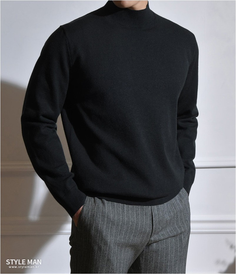 STYLEMAN Half Turtleneck Wool Knit | Turtlenecks & Mock Necks for Men ...