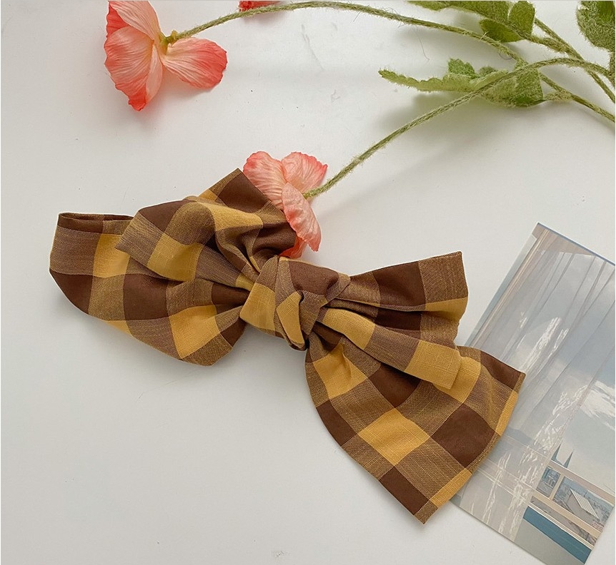 jury Basic Gingham Ribbon Hair Pin | Hair Clips & Pins for Women | KOODING