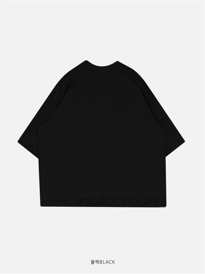 FLYDAY Serin Oversized Slab 7 Sleeve Tee Shirt | Crewneck for Men | KOODING