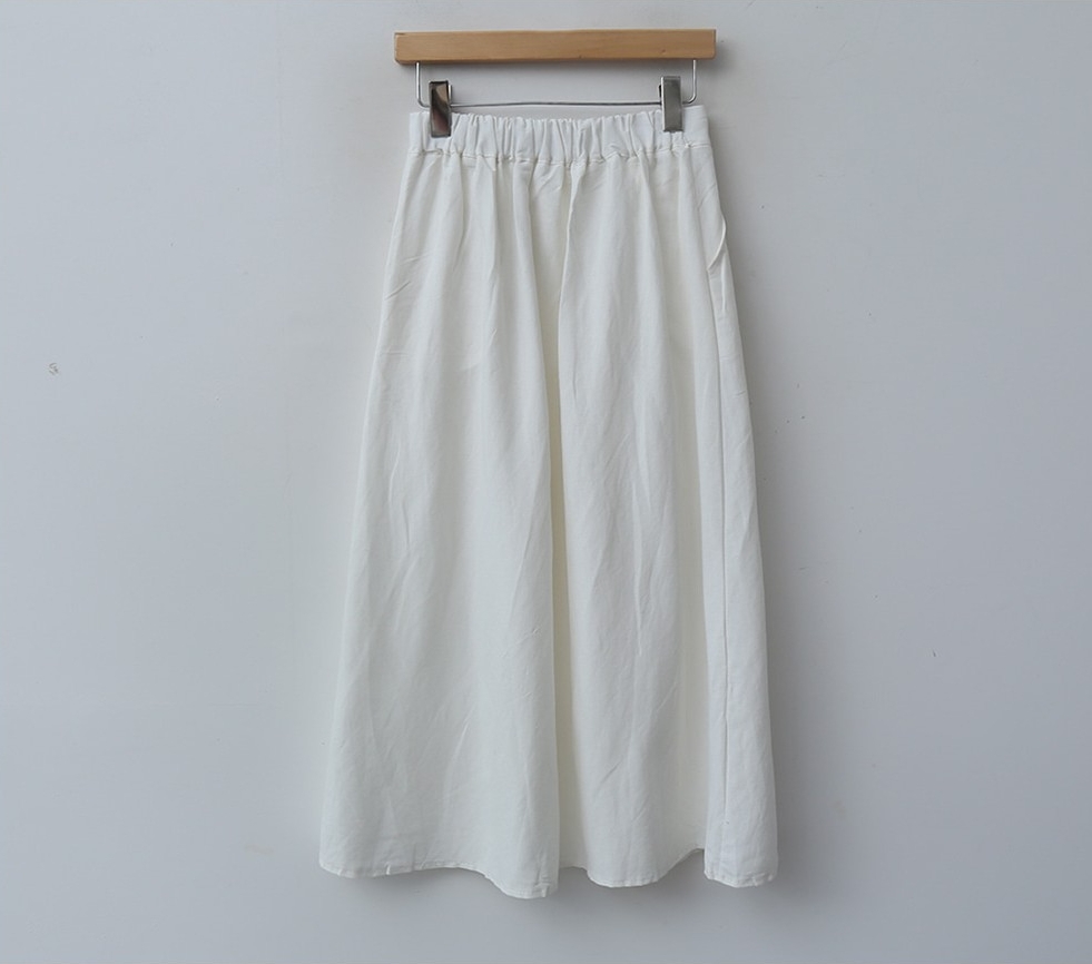 Envy Look Bread Linen Skirt | A-Line for Women | KOODING