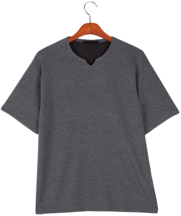 STYLEMAN V Vent Cool Embo Short Sleeve Tee Shirt | V-Neck for Men | KOODING