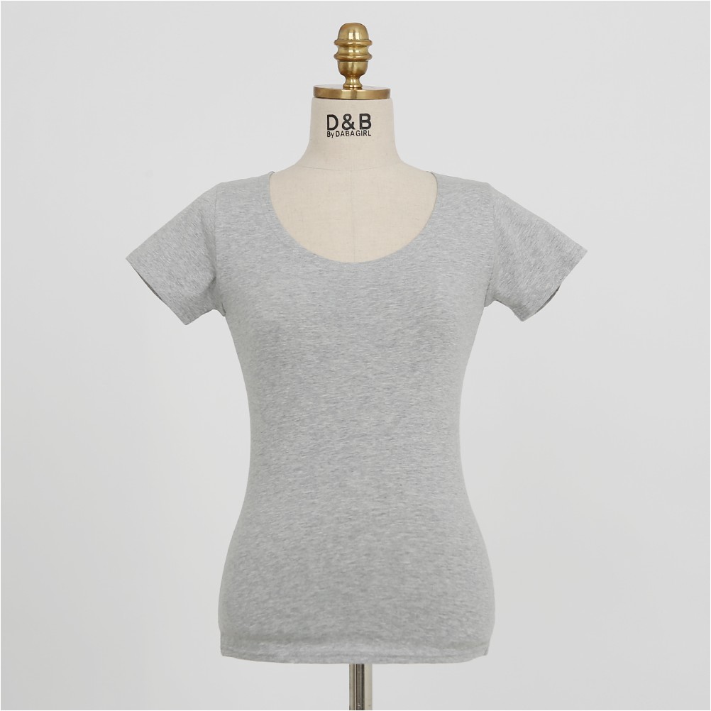 DABAGIRL Every Day Cap Sleeve Tee Shirt | Basic Tees for Women | KOODING