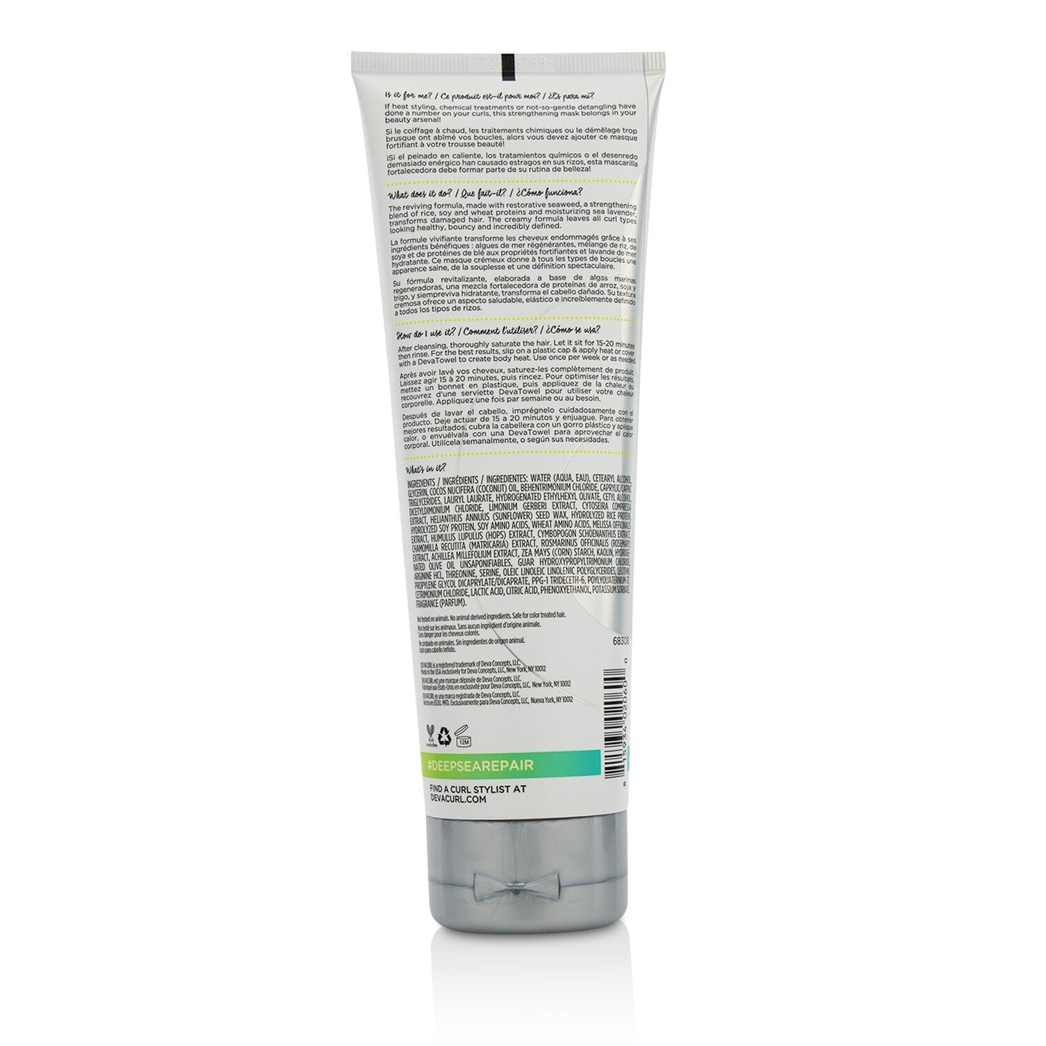 DevaCurl Deep Sea Repair (Seaweed Strengthening Mask) 236.6ml/8oz | KOODING