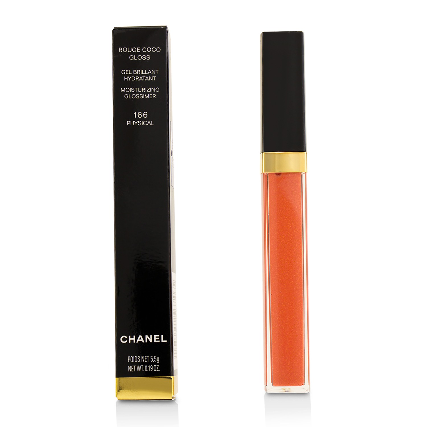 Chanel Rouge Coco Gloss Moisturizing Glossimer - # 166 Physical 0.19 oz Lip  Gloss