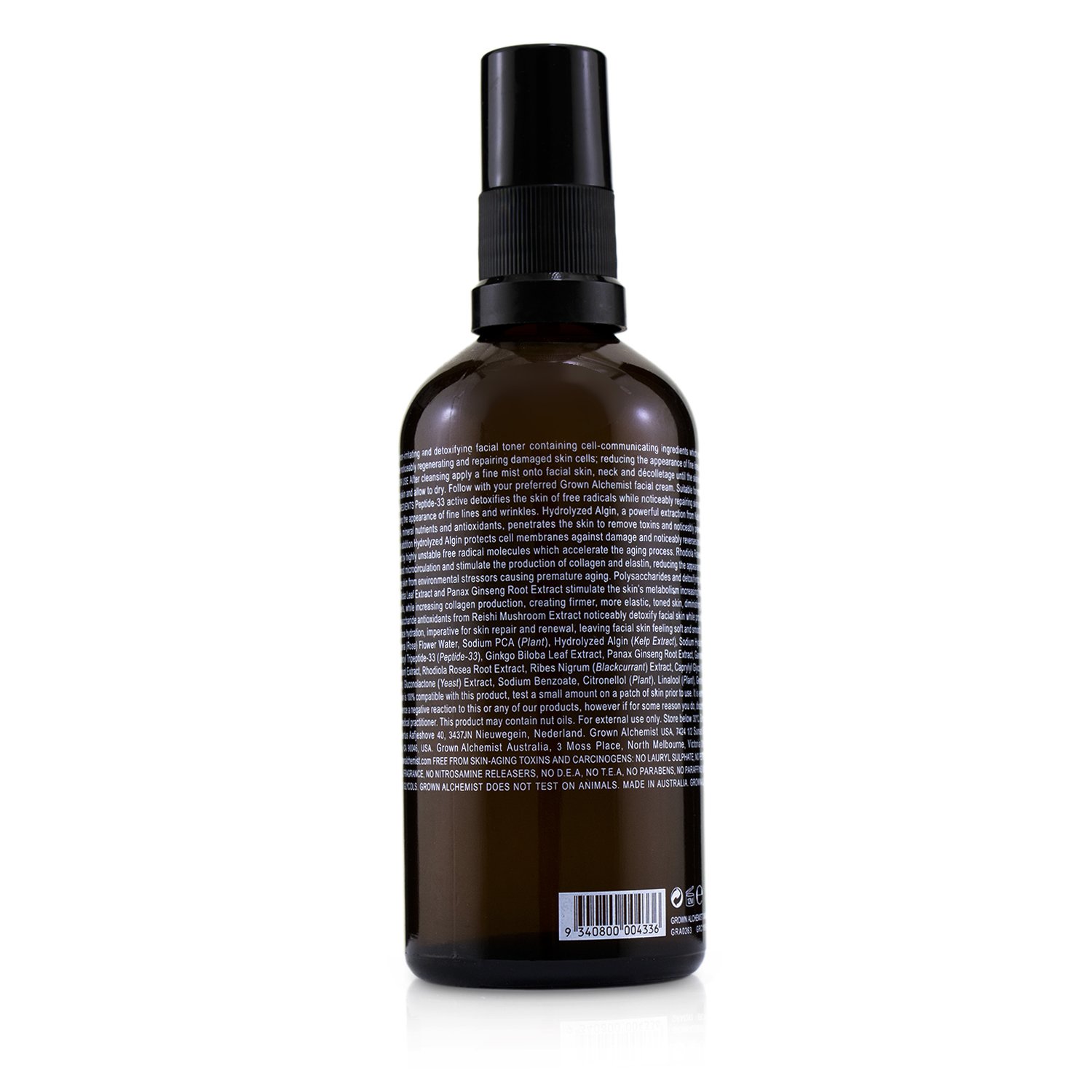 Grown Alchemist Detox Toner - Hydrolyzed Algin, Peptide-33 & Rhodiola ...