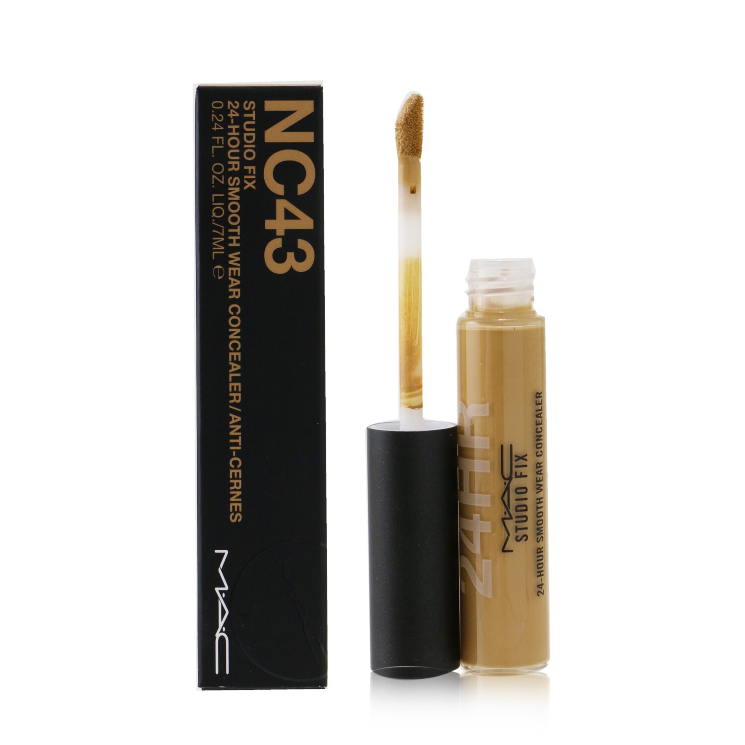 MAC Fix 24 Hour Smooth Wear Concealer - # NC43 With Golden 7ml/0.24oz | KOODING