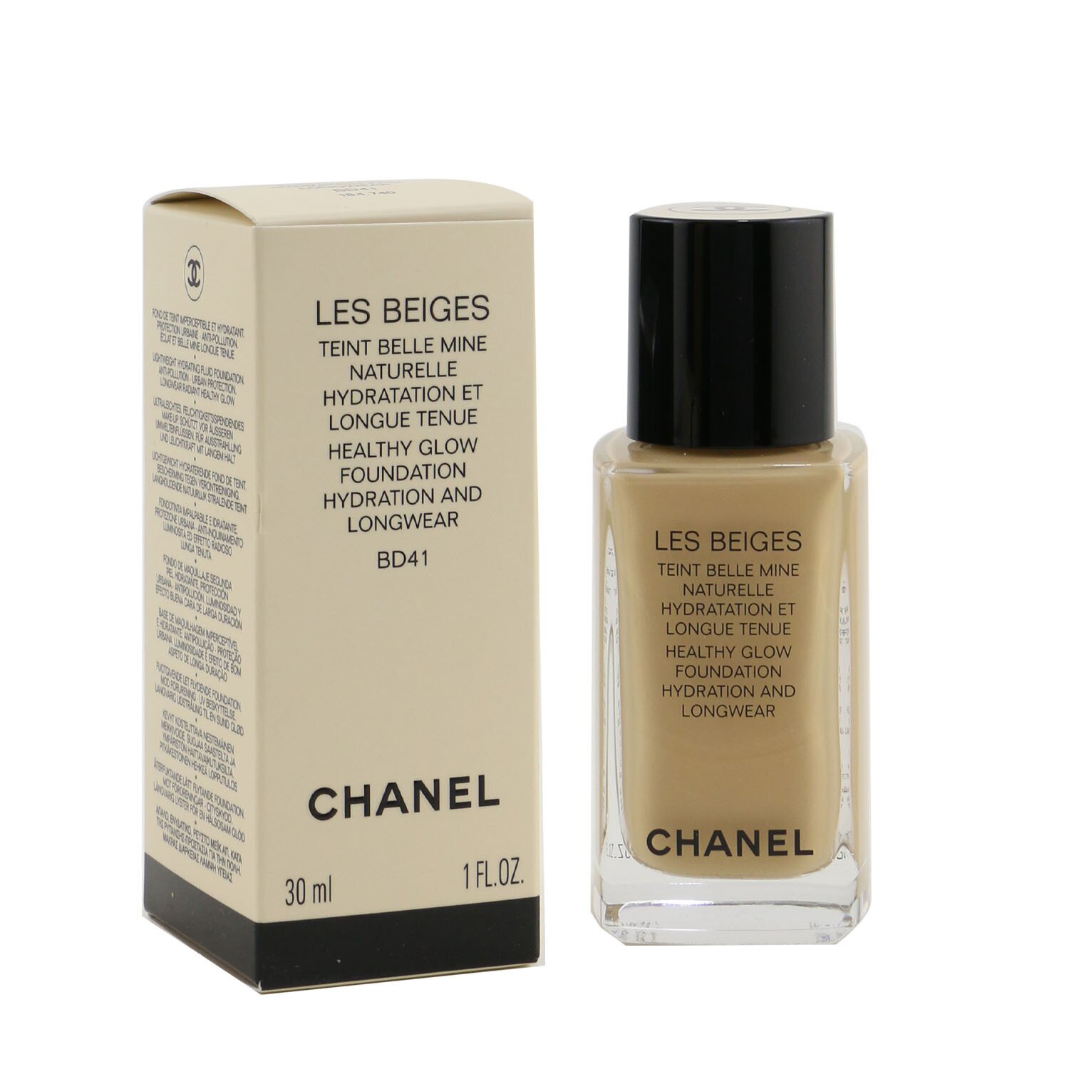 Chanel Les Beiges Teint Belle Mine Naturelle Healthy Glow Hydration and Longwear Foundation - Bd41 30ml/1oz