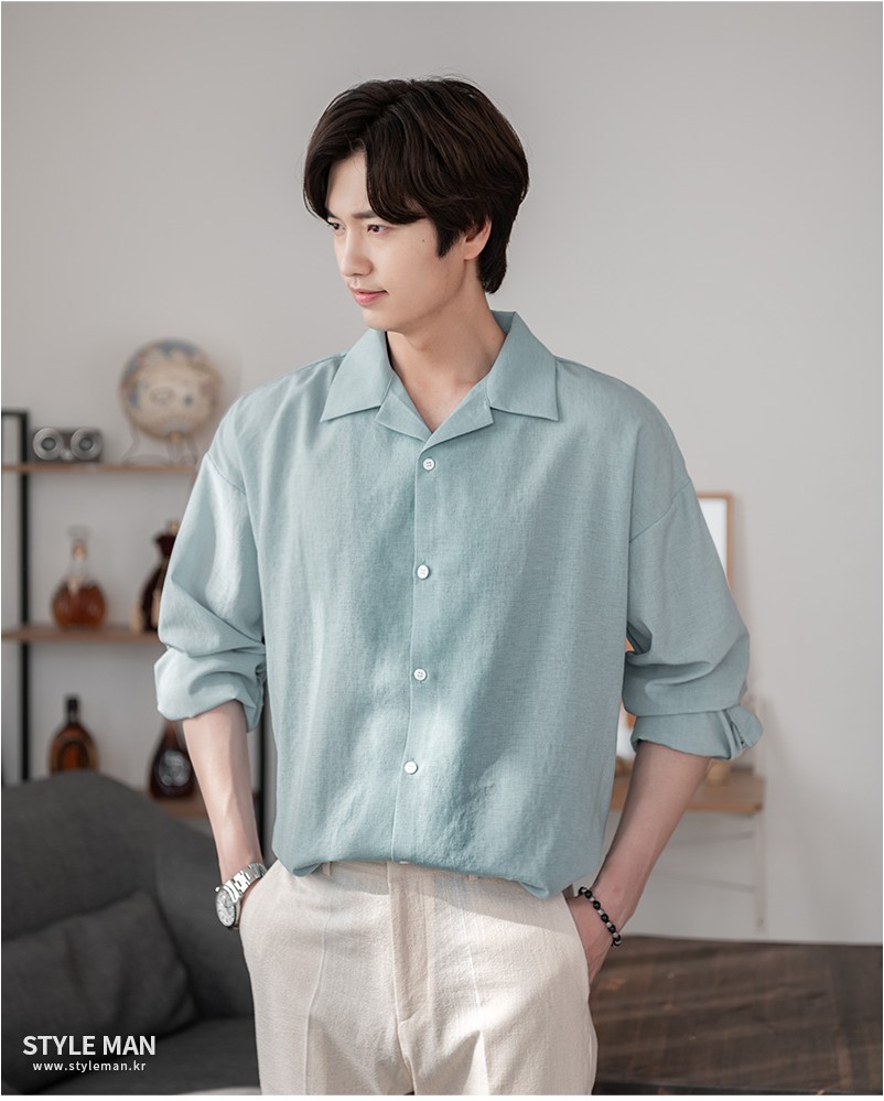 STYLEMAN Heaven Oversized Open Linen Shirt | Casual Shirts for Men ...