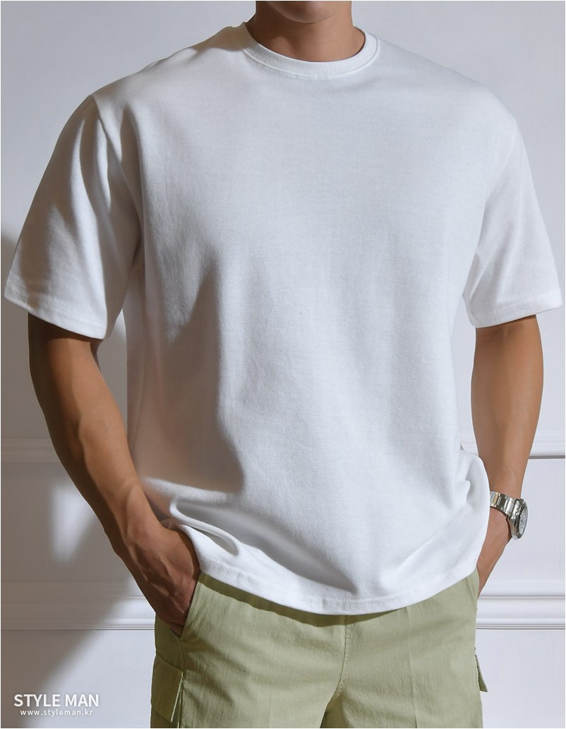 STYLEMAN 10 Colors Cotton Short Sleeve Tee Shirt | Crewneck for Men ...