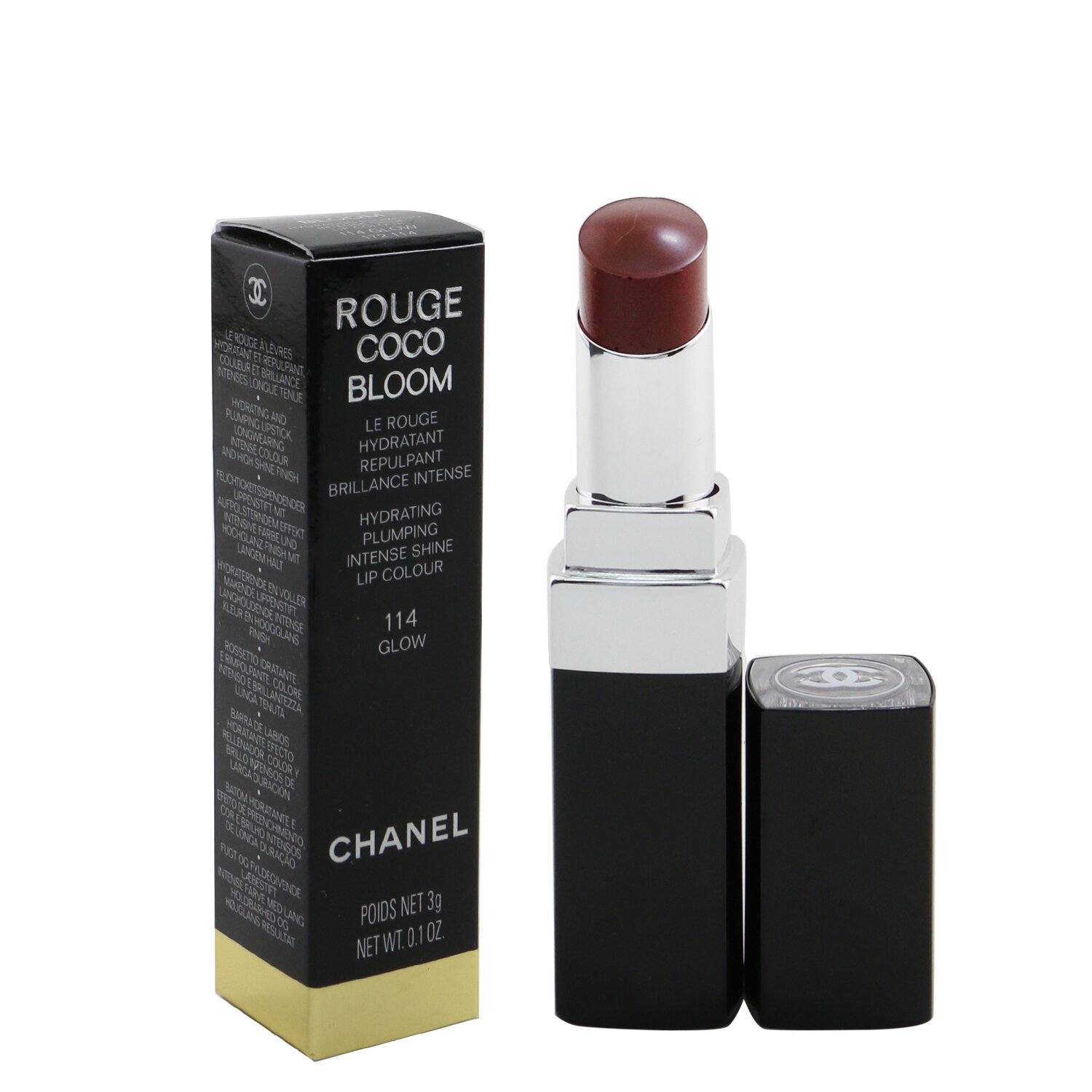 Chanel Rouge Coco Bloom Hydrating Plumping Intense Shine Lip Colour - # Glow 3g/0.1oz | KOODING