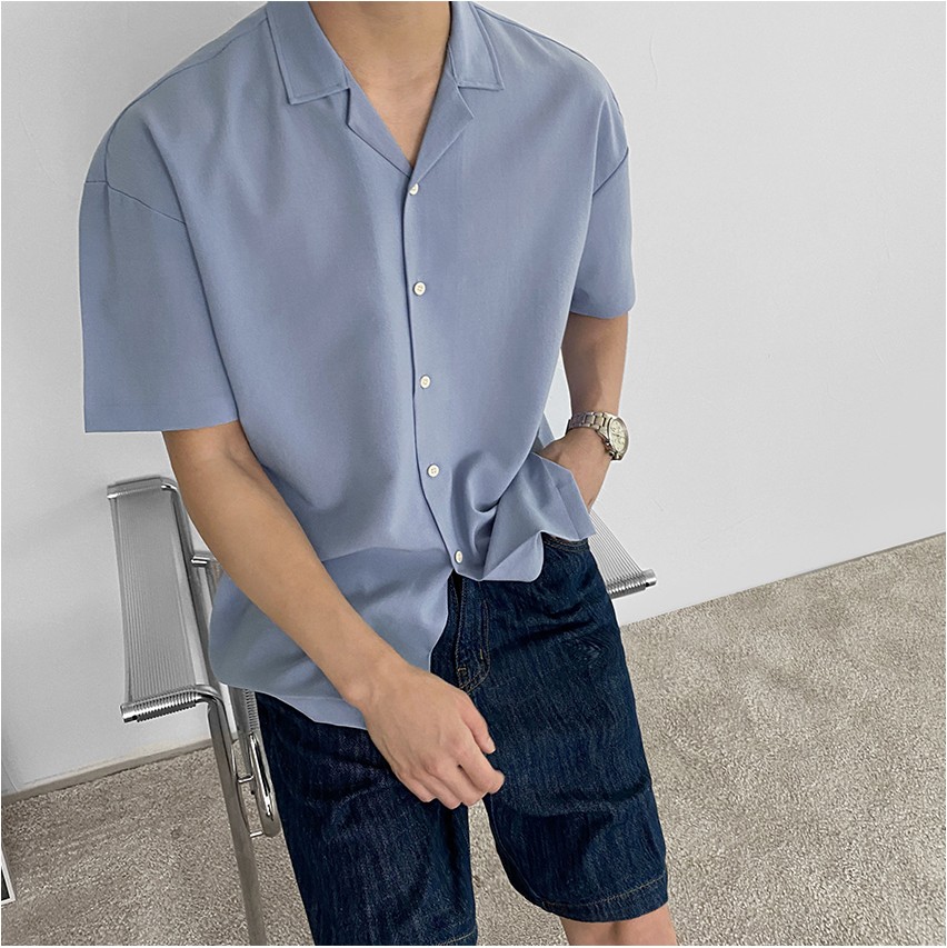 FLYDAY Naples Open Short Sleeve Shirt | Casual Shirts for Men | KOODING
