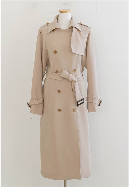 JUSTONE More Span Trench Coat Belt Set | Trench Coats for Women | KOODING