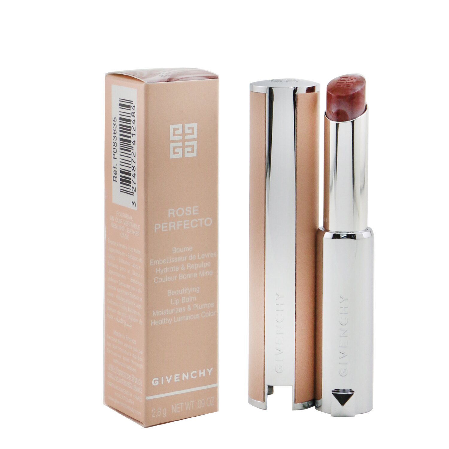 Givenchy Rose Perfecto Beautifying Lip Balm 117 Chilling Brown