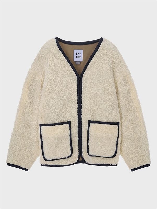 JUCY JUDY Bread Line Coloration Jacket | Fur & Faux Fur for Women | KOODING