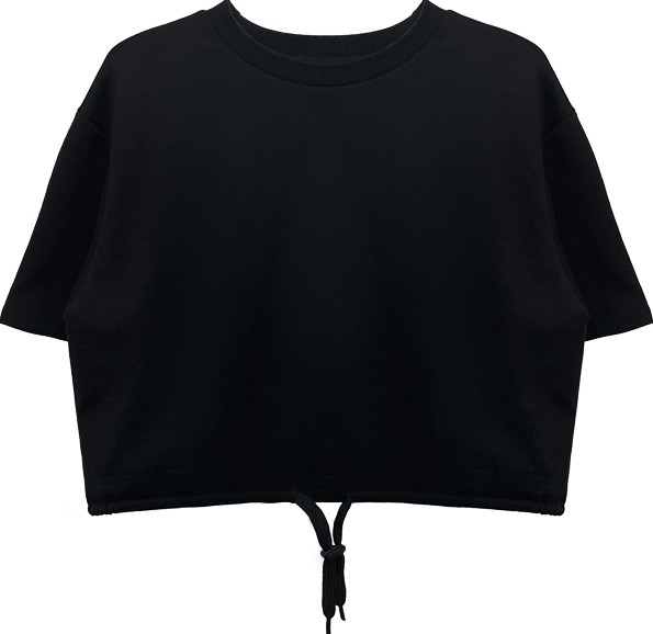 Deviwear Stopper String Short Sleeve Tee Shirt Black | Basic Tees for ...