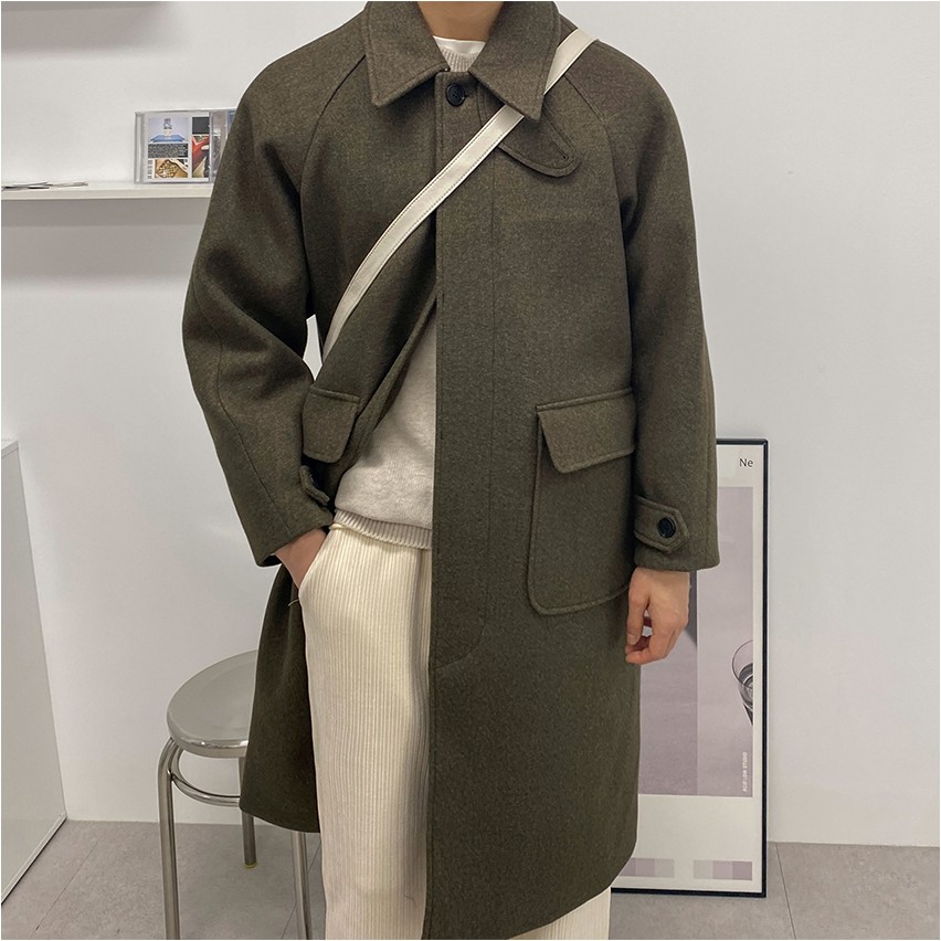 FLYDAY Is Wool Balmacaan Coat | Coats for Men | KOODING