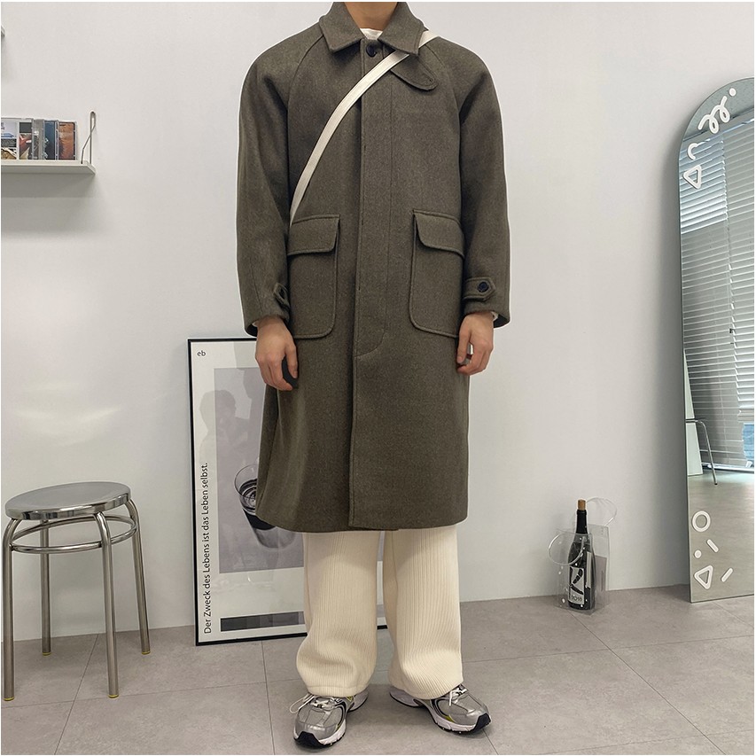 FLYDAY Is Wool Balmacaan Coat | Coats for Men | KOODING