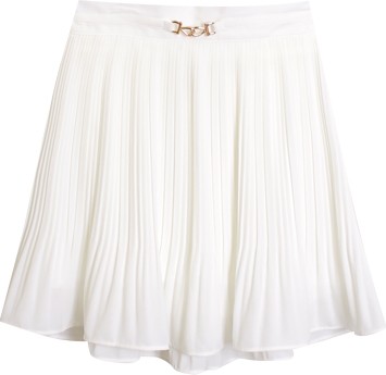 fiona Griffin Gold Deco Pleated Skirt | A-Line for Women | KOODING