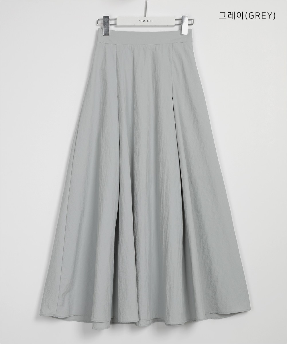 TWEE Flared Maxi Long Elastic Skirt | A-Line for Women | KOODING