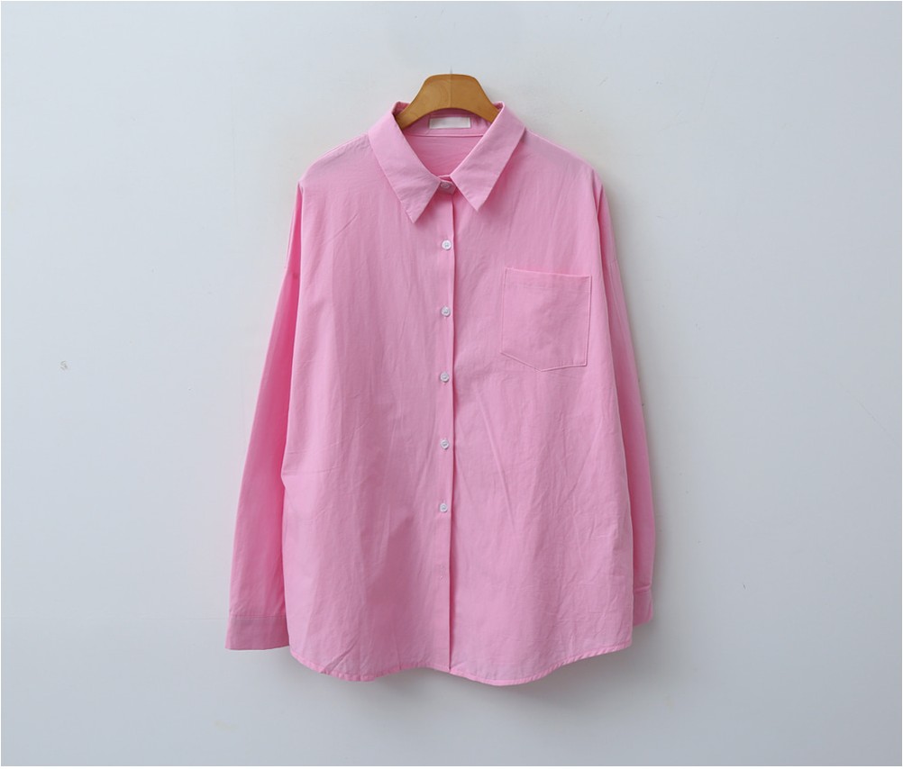 Envy Look Solid Pocket Shirt | Collared Shirts for Women | KOODING
