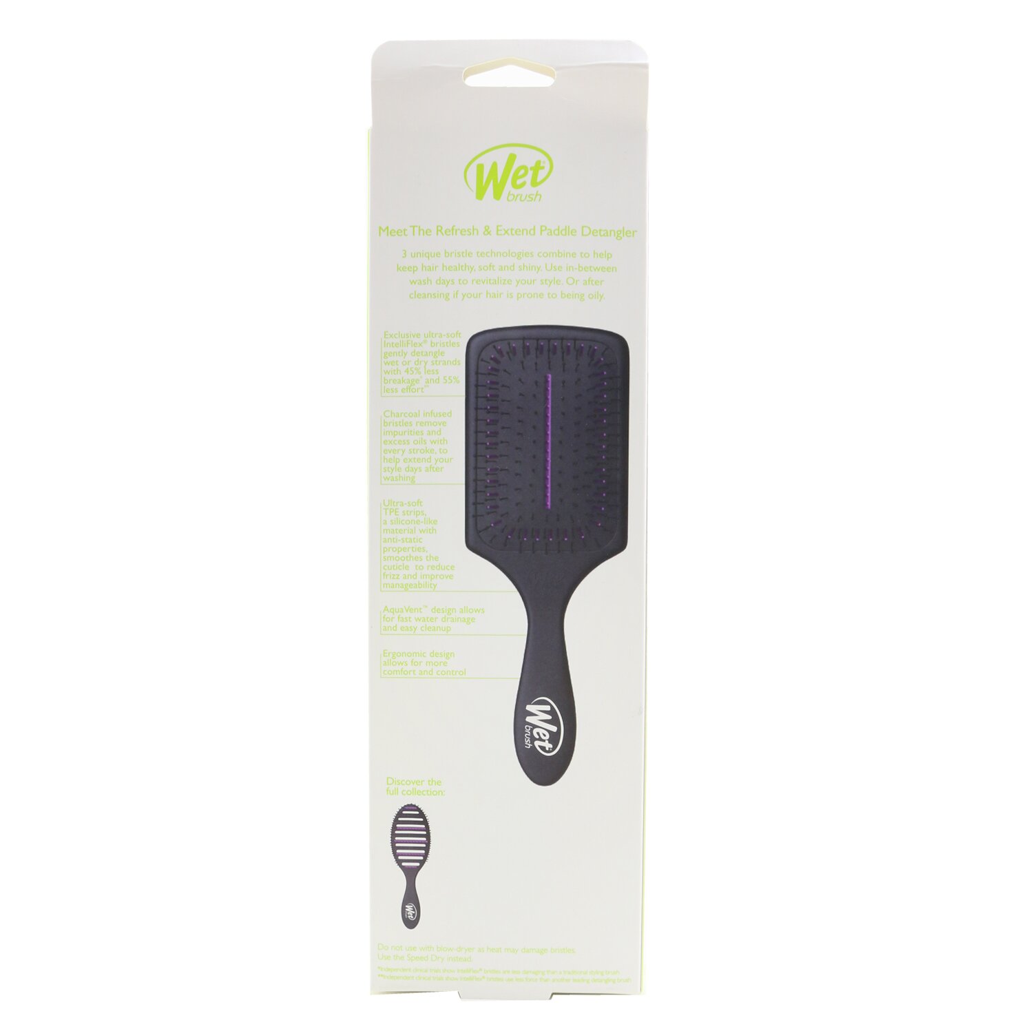 Wet Brush Go Green Charcoal Oil Infused Detangling Hair Brush