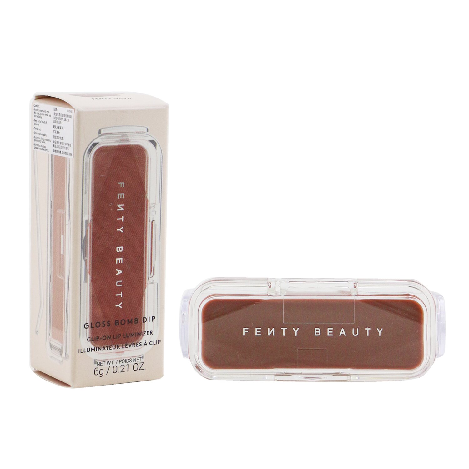 Fenty Beauty by Rihanna Gloss Bomb Dip Clip On Lip Luminizer Fenty Glow (Iconic Universal