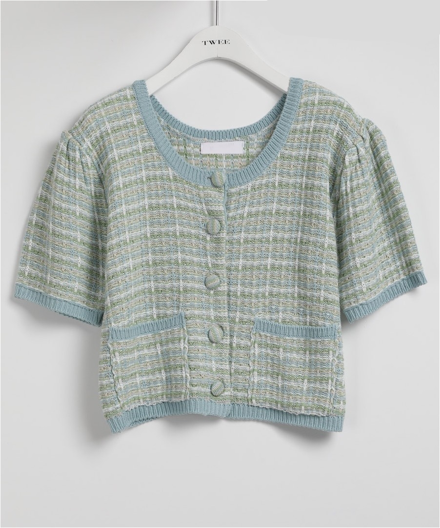 TWEE Tom Tweed Short Sleeve Cardigan | Cardigans for Women | KOODING