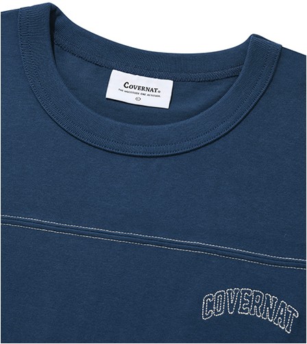 Tシャツ・カットソー COVERNAT Arch 08 Logo T-Shirt Navy 08 Arch Logo T-Shirt Navy - Covernat | 60% - Asian Fashion