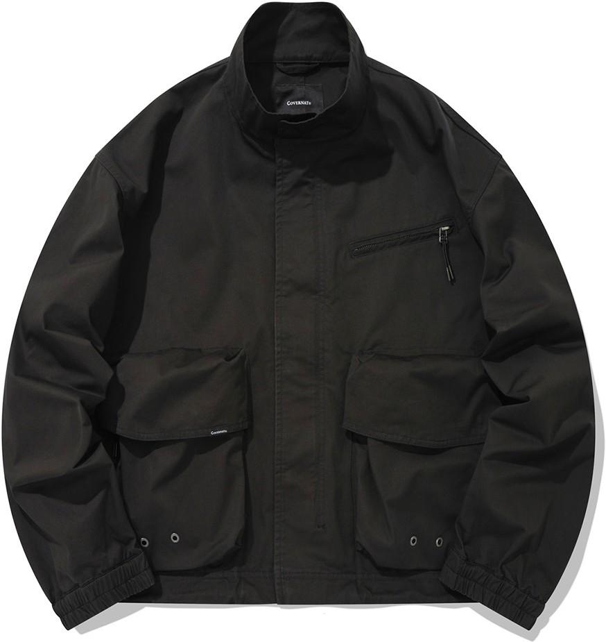 Covernat Unisex M65 Short Jacket Black | Military for Women | KOODING