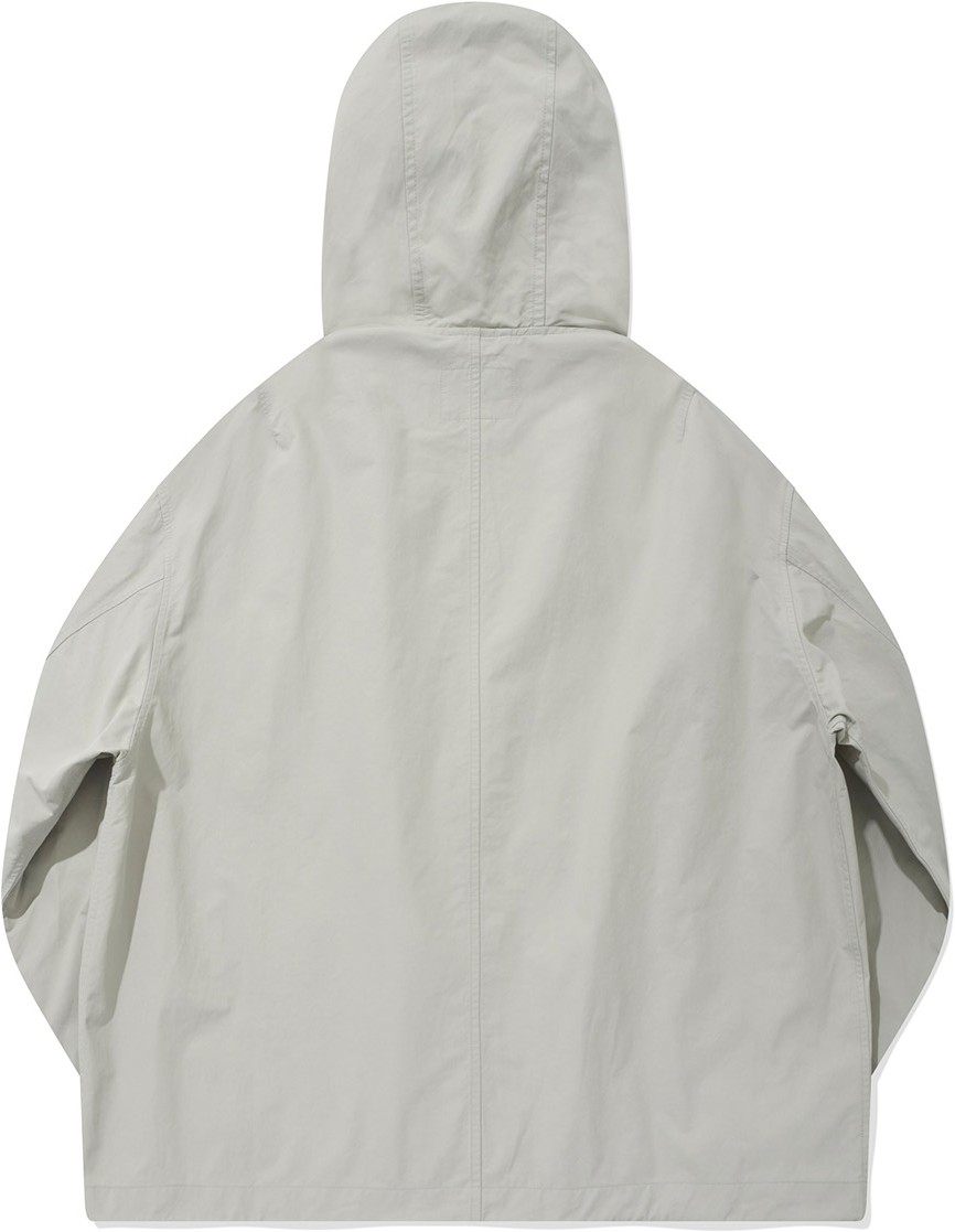 Covernat Unisex Military Hoodie Short Jacket Light Gray | Military for ...