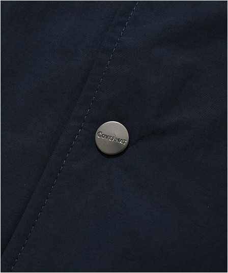 Covernat Unisex Arch Logo Coach Jacket Navy | Jackets for Women | KOODING