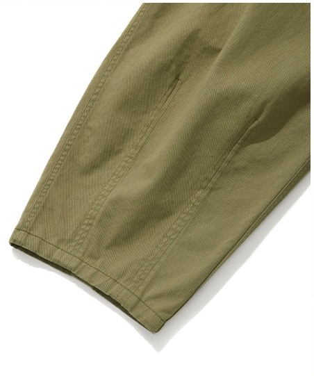 Covernat Unisex Daily Ankle Cut Wide Balloon Pants Khaki | Wide