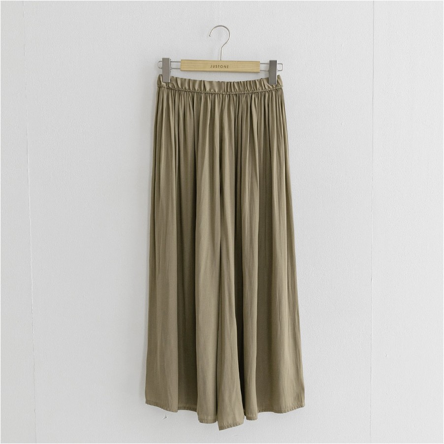 JUSTONE Bite Silky Touch Skirt Pants | Wide for Women | KOODING