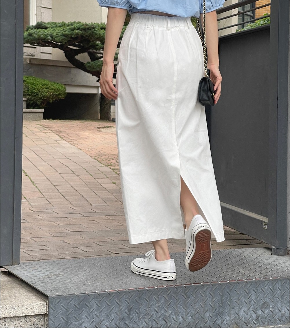 Envy Look May Long Vent Skirt | A-Line for Women | KOODING