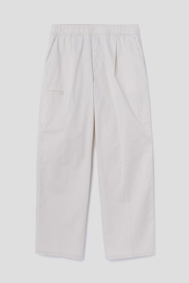 8seconds Easy Semi Wide Fit Elastic Pants Ivory | Chinos for Men | KOODING