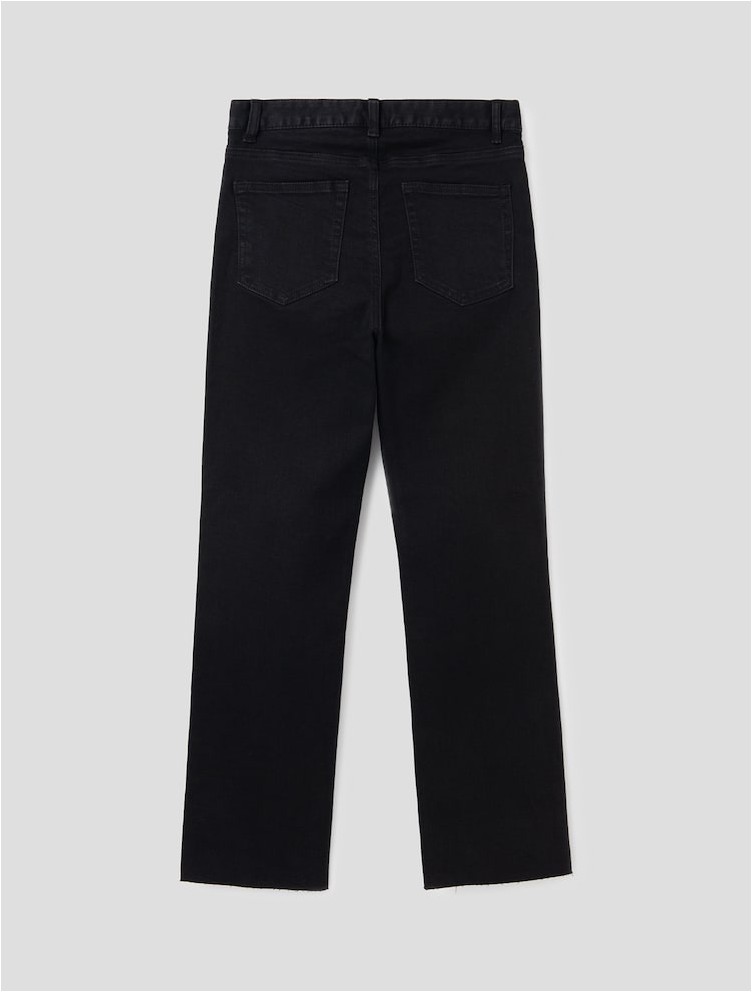 ランキング2025 | Black Pants Fit Straight Denim 8seconds Straight Women for パンツ