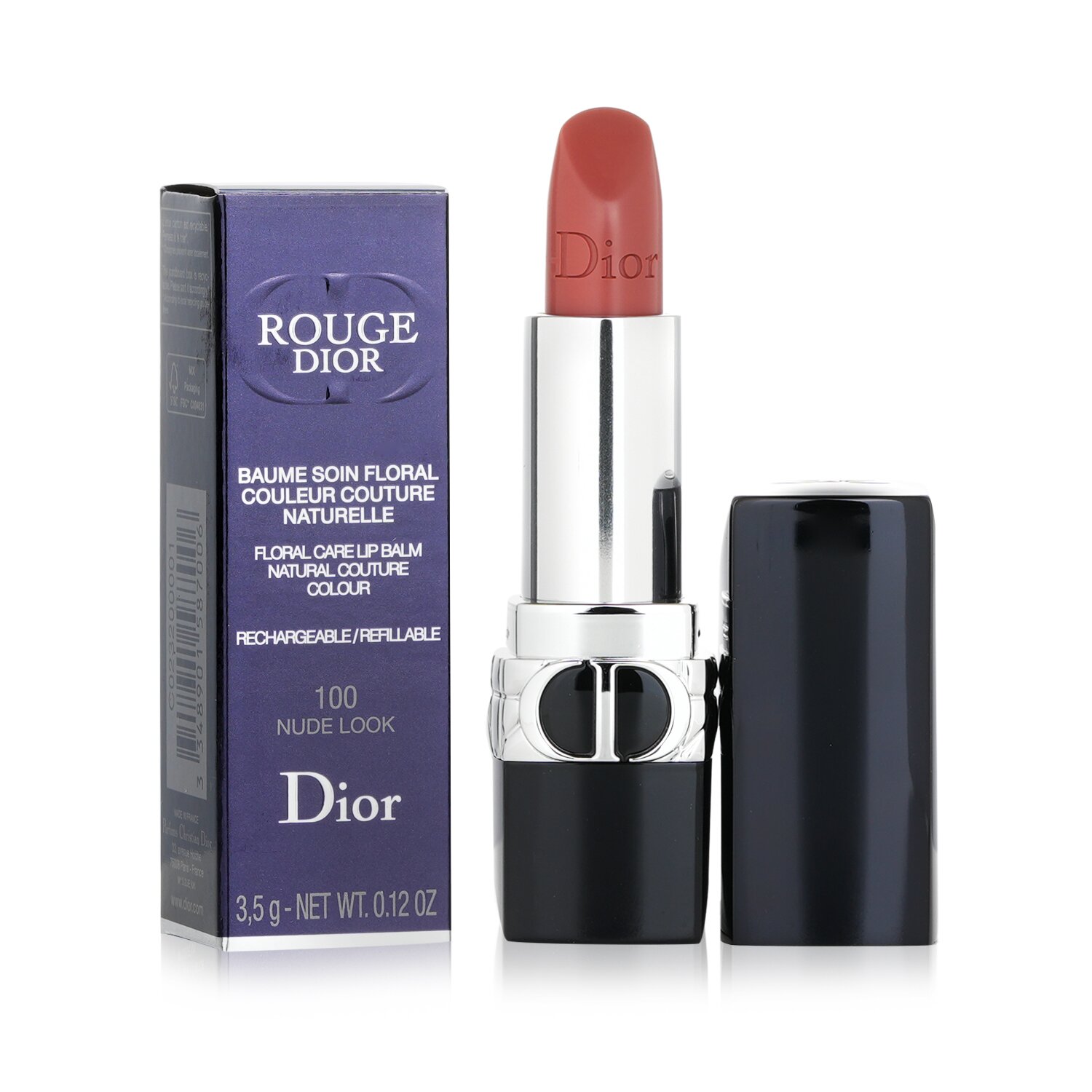 Christian Dior Rouge Dior Floral Care Refillable Lip Balm - # 100 Nude ...