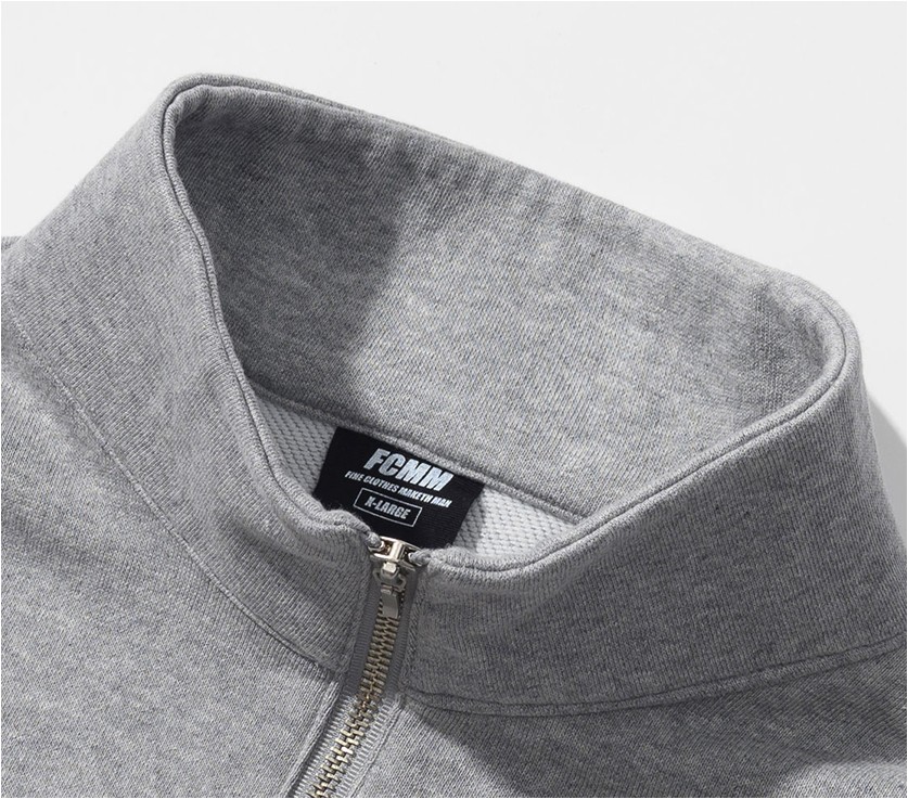 FCMM Unisex Club Team Classic Half Zipup Sweatshirt Melange
