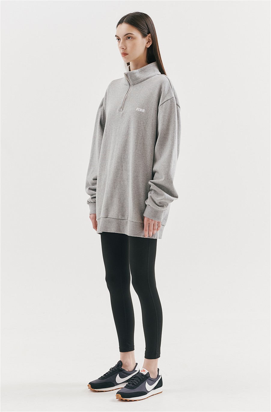 ★送料・関税込★FCMM★Club Team Classic Halfzip Sweatshirt★ FCMM Unisex Club Team Classic Half Zipup Sweatshirt Melange