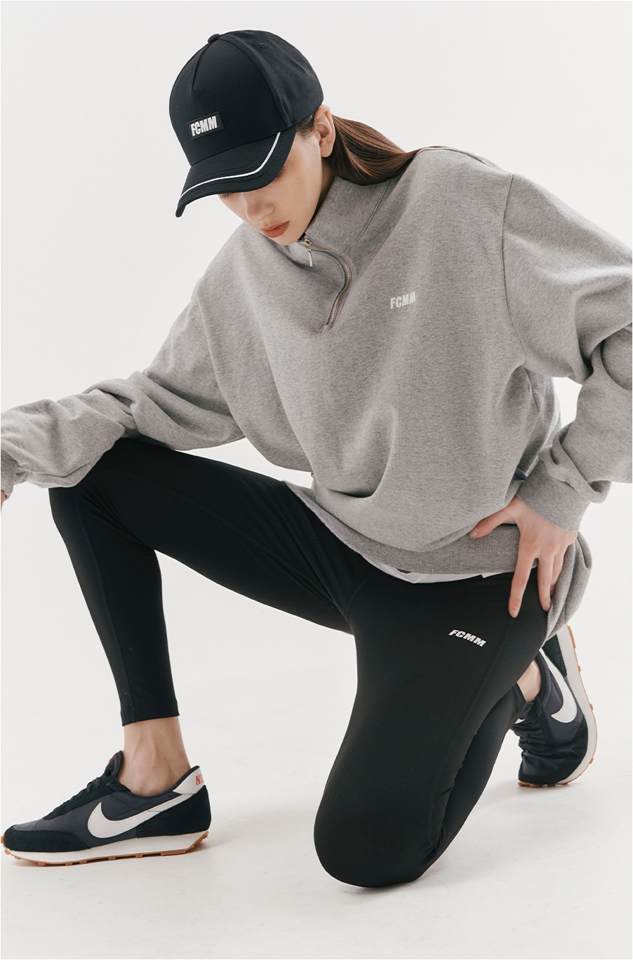 FCMM Unisex Club Team Classic Half Zipup Sweatshirt Melange