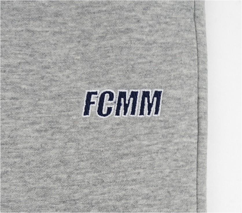 FCMM Unisex Skate Oblique Logo Wide Pants Melange Gray | Pants ...