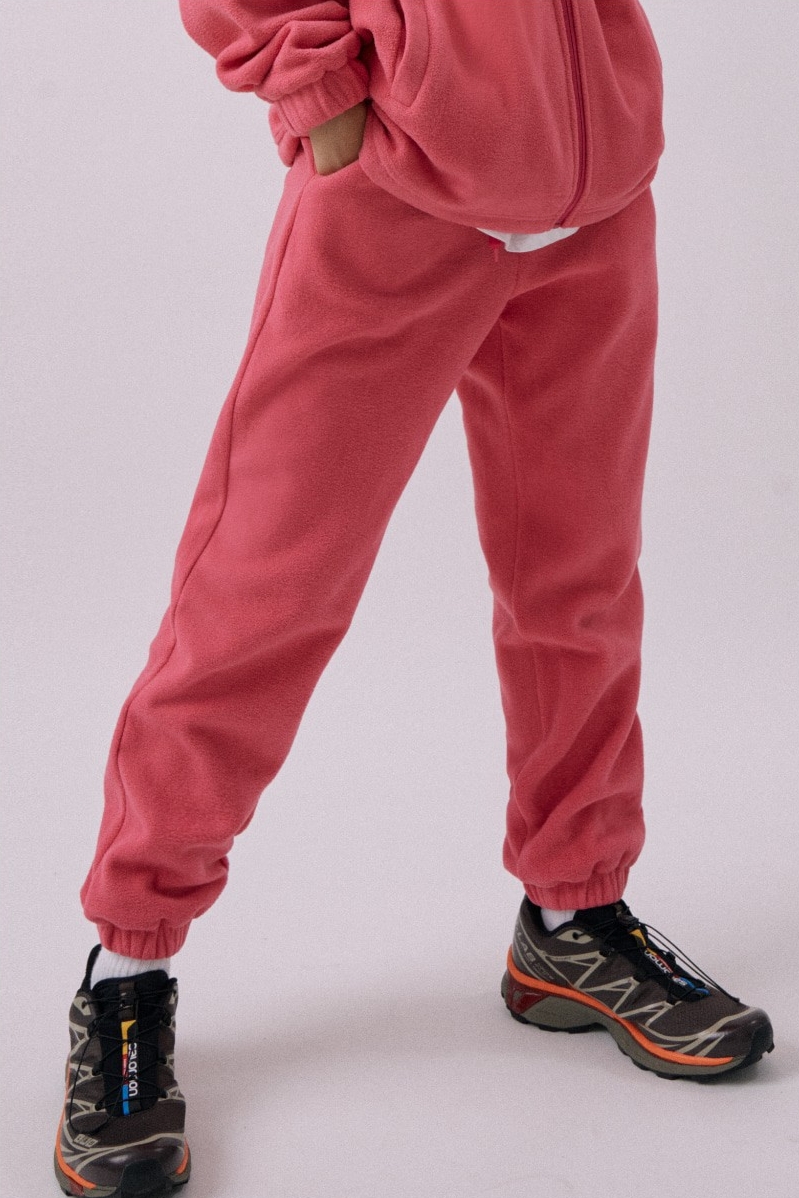 Mens PInk Velour Pants, Sweatpants