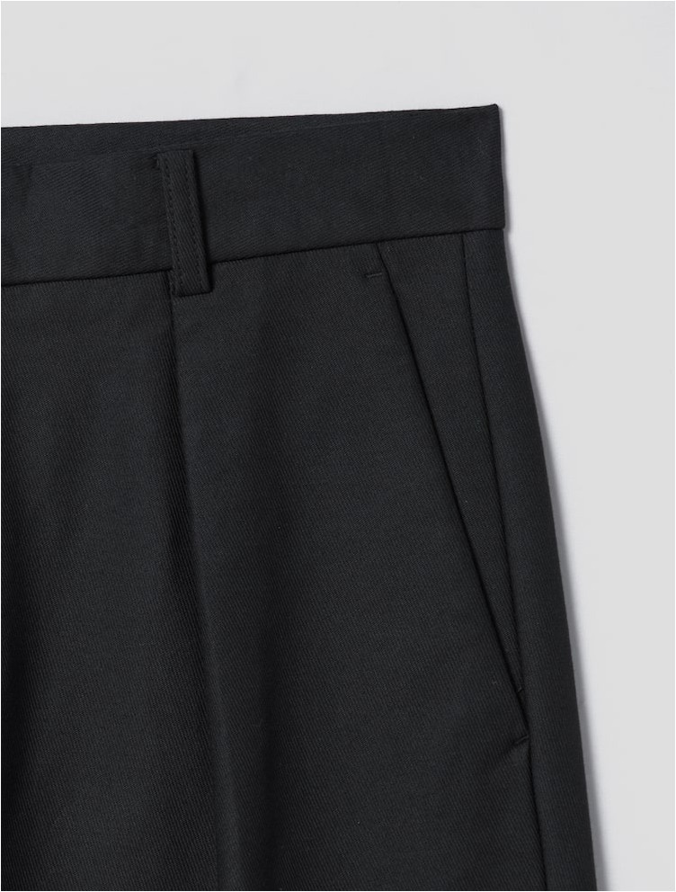 8seconds Cotton Modal Tuck Wide Pants Black | Chinos for Men